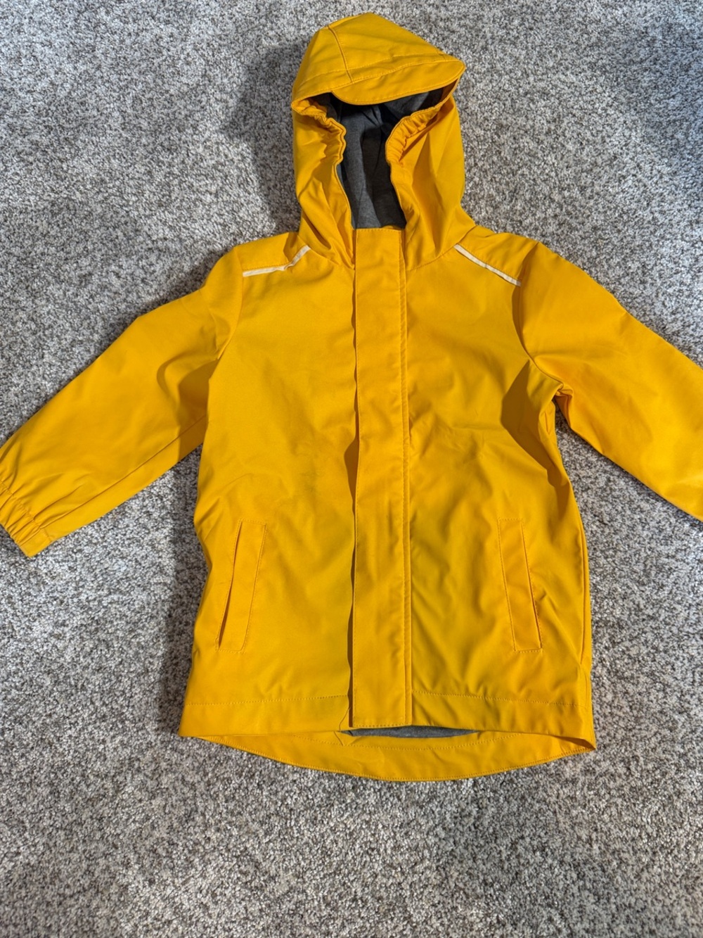 Cat & Jack Yellow Hooded Raincoat for Kids